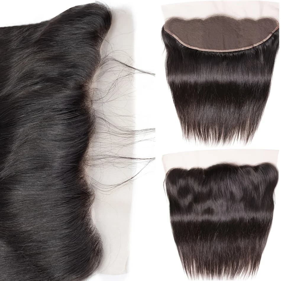 Brazilian Straight Hair Lace Frontal Remy Human Hair Closure