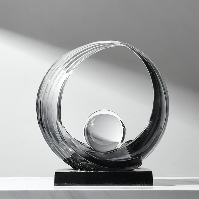 Home Garden Light Luxury Art Wealth Rolling Desktop Ornaments Office Wine Cabinet Living Room Decoration Resin Crafts Housewarming Gifts