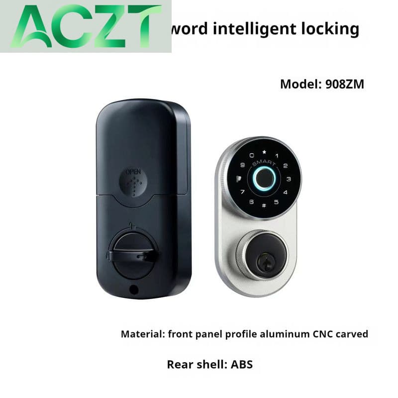 ACZT Smart Fingerprint Door Lock – Keyless Entry, Passcode & APP Control, American-Style Secure Design