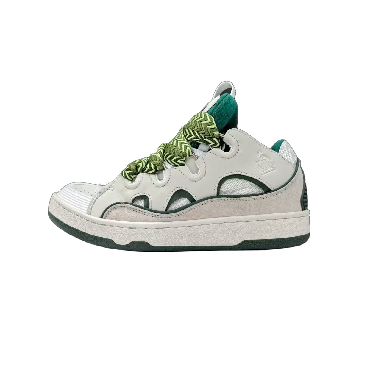 Nouvelles chaussures de course et d'entraînement Lanvin 1 Curb Couple Dad à semelle épaisse, color block, antidérapantes.
