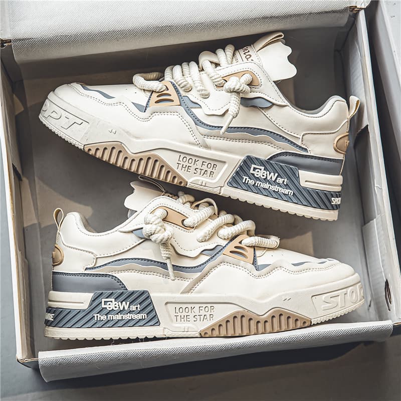 Men's Casual Sneakers Breathable Lightweight Slip-Resistant Low-Top Lace-Up Shoes For Walking Running Comfortable Everyday Wear​​