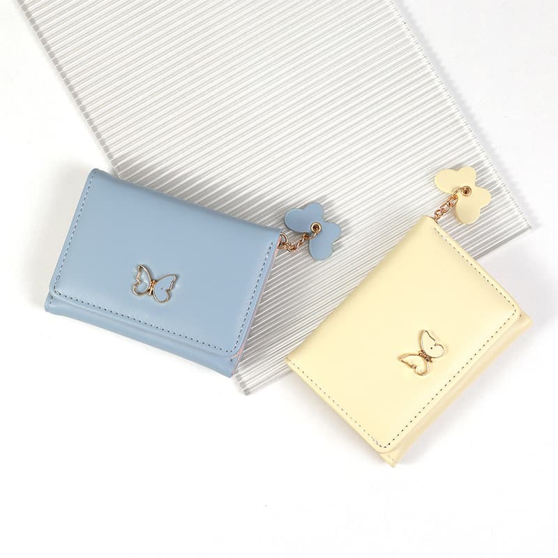 Small short summer women's wallet New INS small fresh multi functional storage PU coin purse