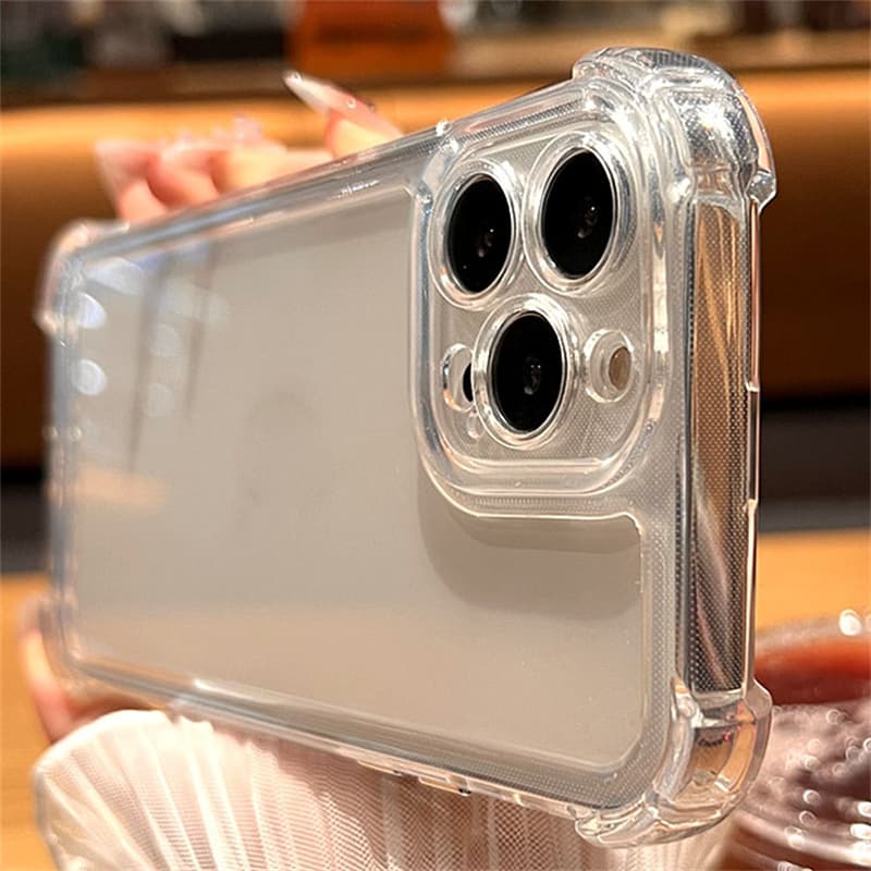 Acrylic Shockproof Clear Case 13 12 11 Transparent Phone Cases For Iphone 15 14 Pro Max 16 Plus Back Cover