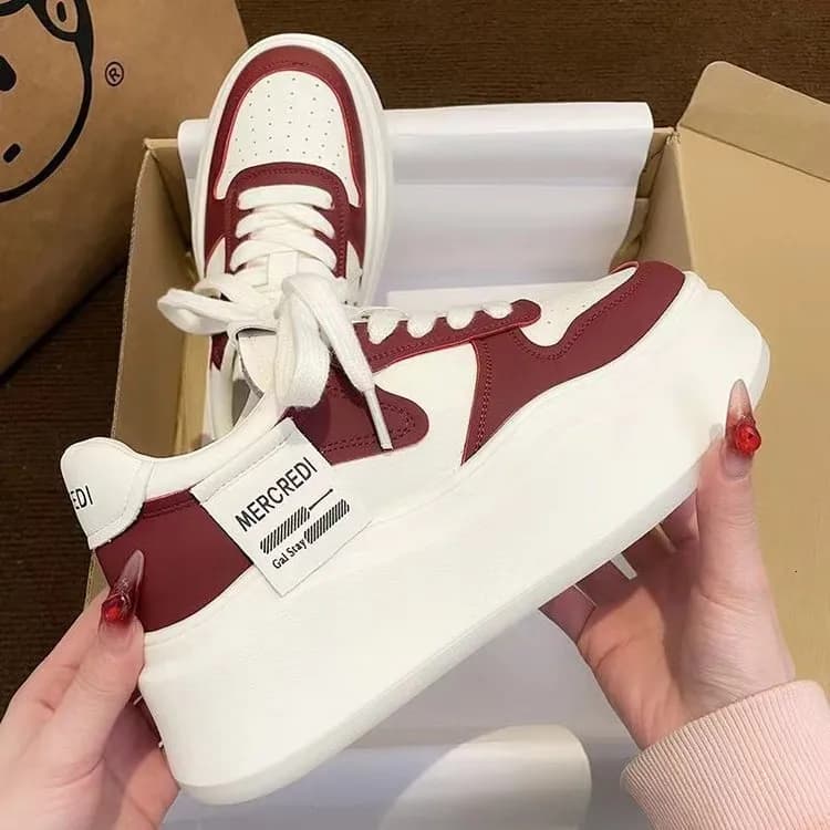 Thick Soled Versatile High White 2024 New Summer Sports For Women, Niche Design Sense Board Shoes
