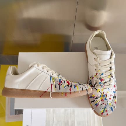 Chaussures d'entraînement d'été unisexes à bout rond plat, pointure 25, style allemand, baskets de sport décontractées et polyvalentes, parfait