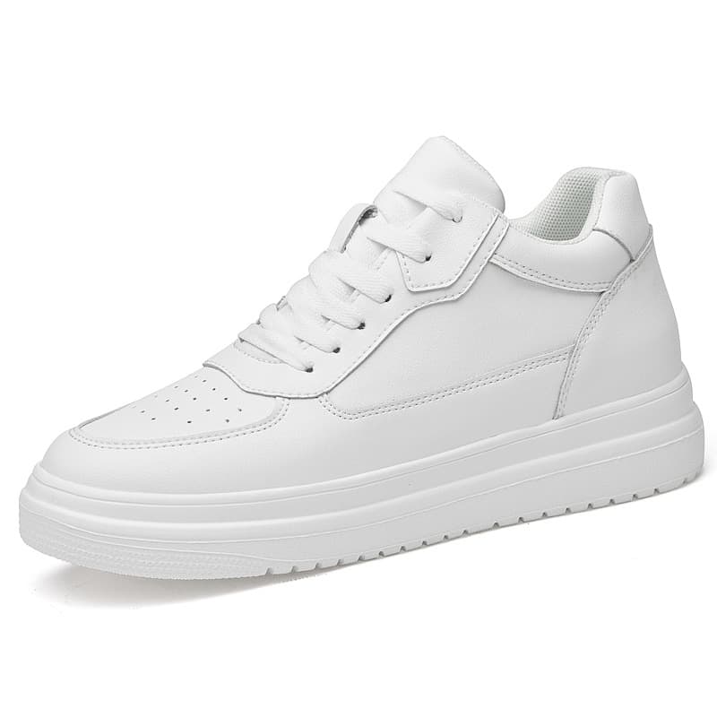 New Invisible Inner Men's 10cm Thick Sole Breathable Height Increasing 8 Sports 6 White Casual Board Shoes Men