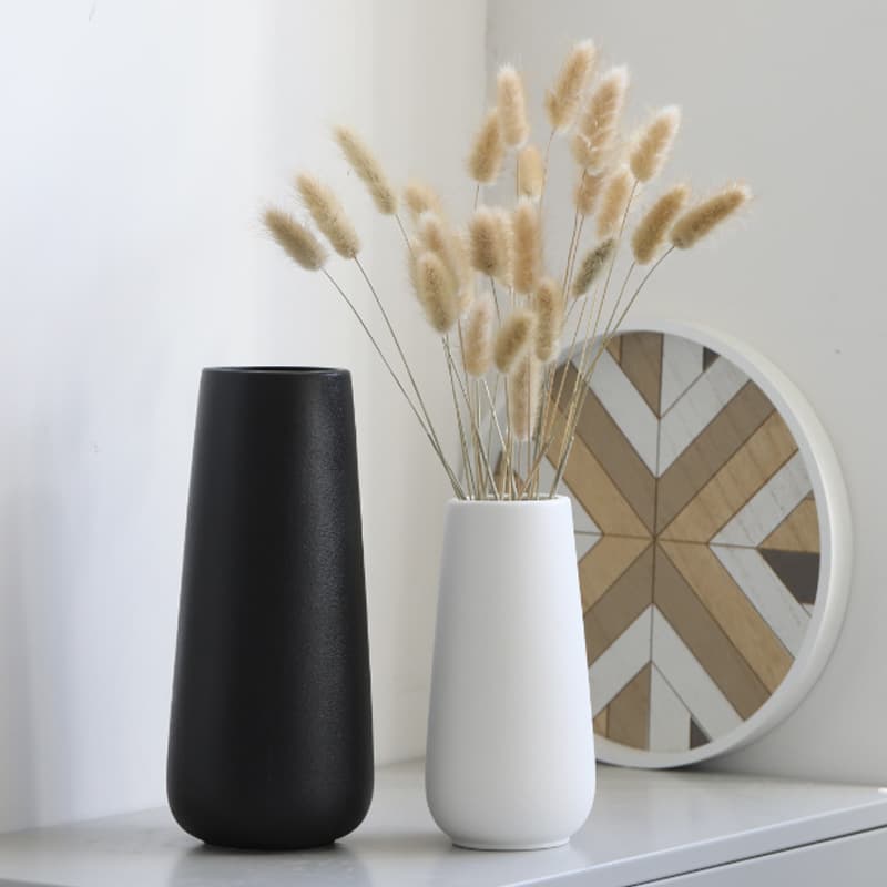 Handcrafted White Ceramic Vase – Minimalist Home Decor, Elegant Gift For Wedding, Birthday & Housewarming​