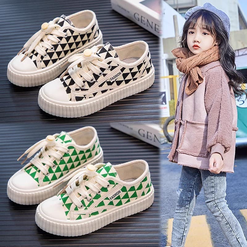 Girls Shoes Autumn New Children's Casual Sports Shoes For Middle And Large Children Girls Spring And Autumn Canvas Shoes Soft Sole