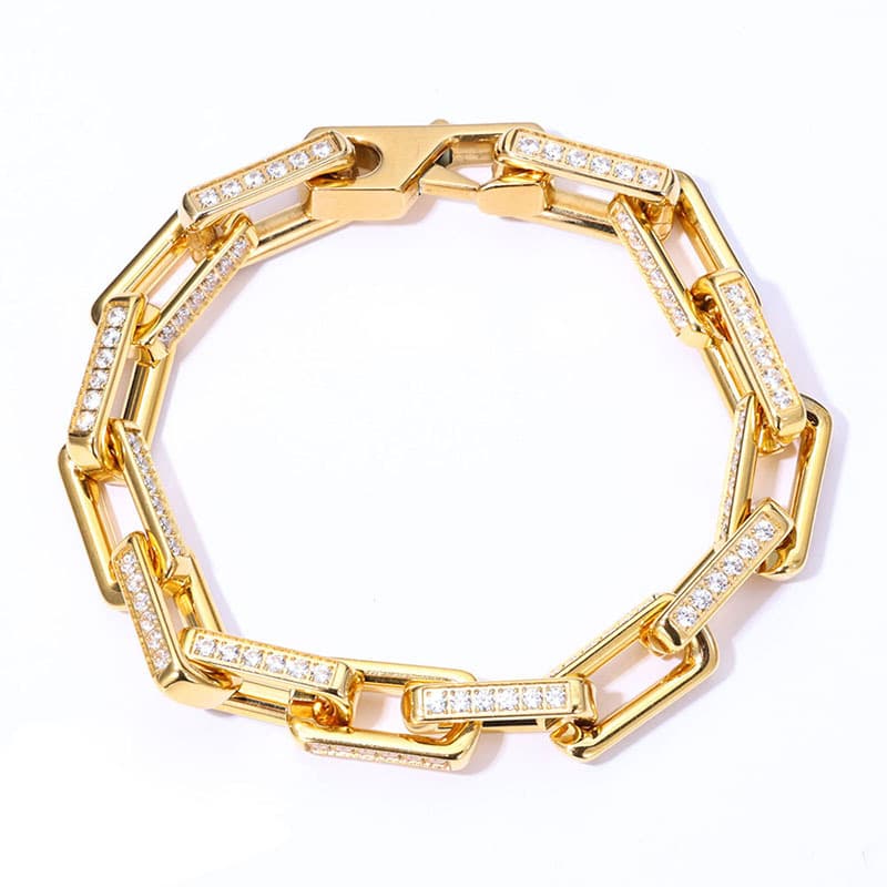 Bamboo Titanium Steel Bracelet Jewelry Fashion Men's Cuban Hip Hop Light Luxury Bracelet Women's Jewelry