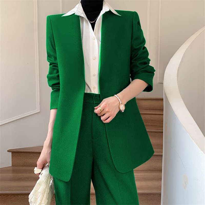 Women's Clothing Royal Blue Suit Two Piece Suit New Style Women's Commuter Design Suit Multiple Colors Optional Suit Jacket