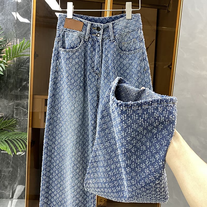 Can't Be Replaced With A Sense Of Temperament! Heavy Duty Wide Leg Jeans