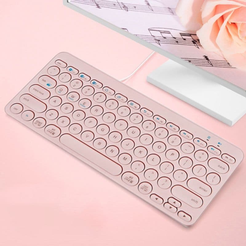 Bluetooth-compatible Ultra Thin Mute Ergonomic Quick Response Power-saving Typing Portable Rechargeable Office Wireless