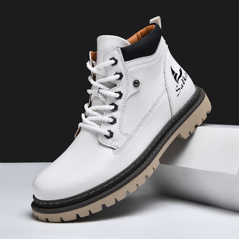 Handmade Men Boots Ankle Winter Leather Shoes Autumn Outdoor Hiking Boots Sneakers Hombres Botas High Top Footwear Anti