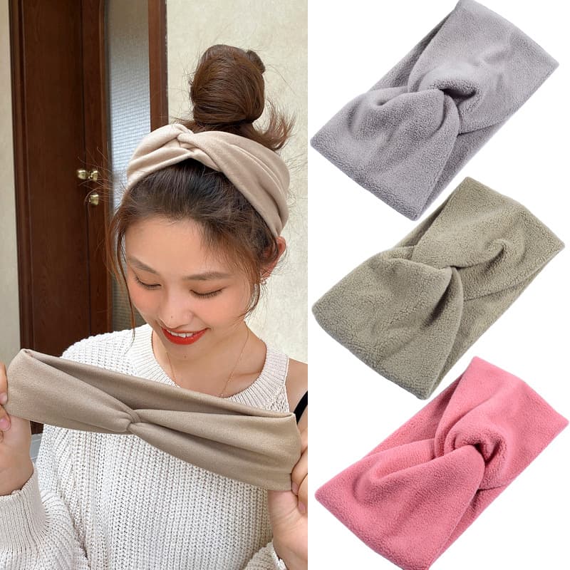 Autumn and winter cross hair band headband sweat absorbing hair band sports headband fashion sports fitness headband