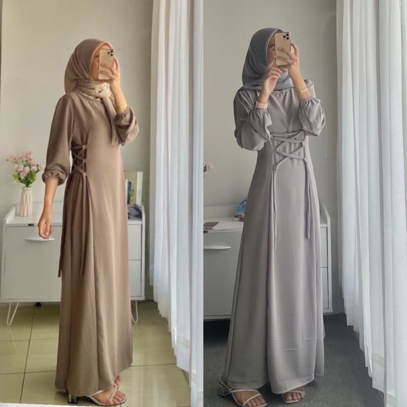 Women's Clothing Strap Waist Maxi Dress Best Selling Pleated Airflow Dress Slimming