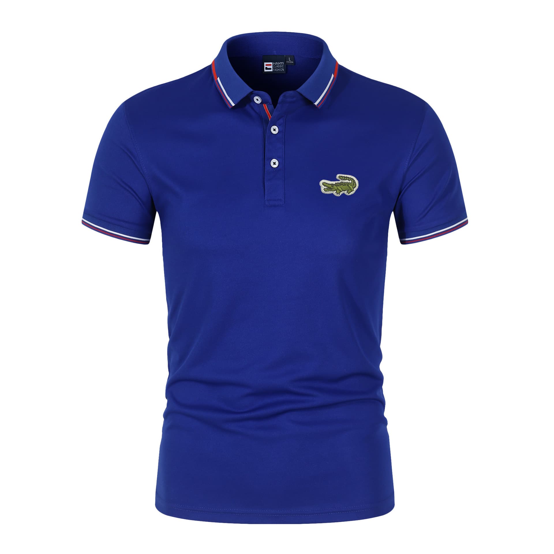 Vêtements pour hommes polo T-shirt à manches courtes à revers pour hommes