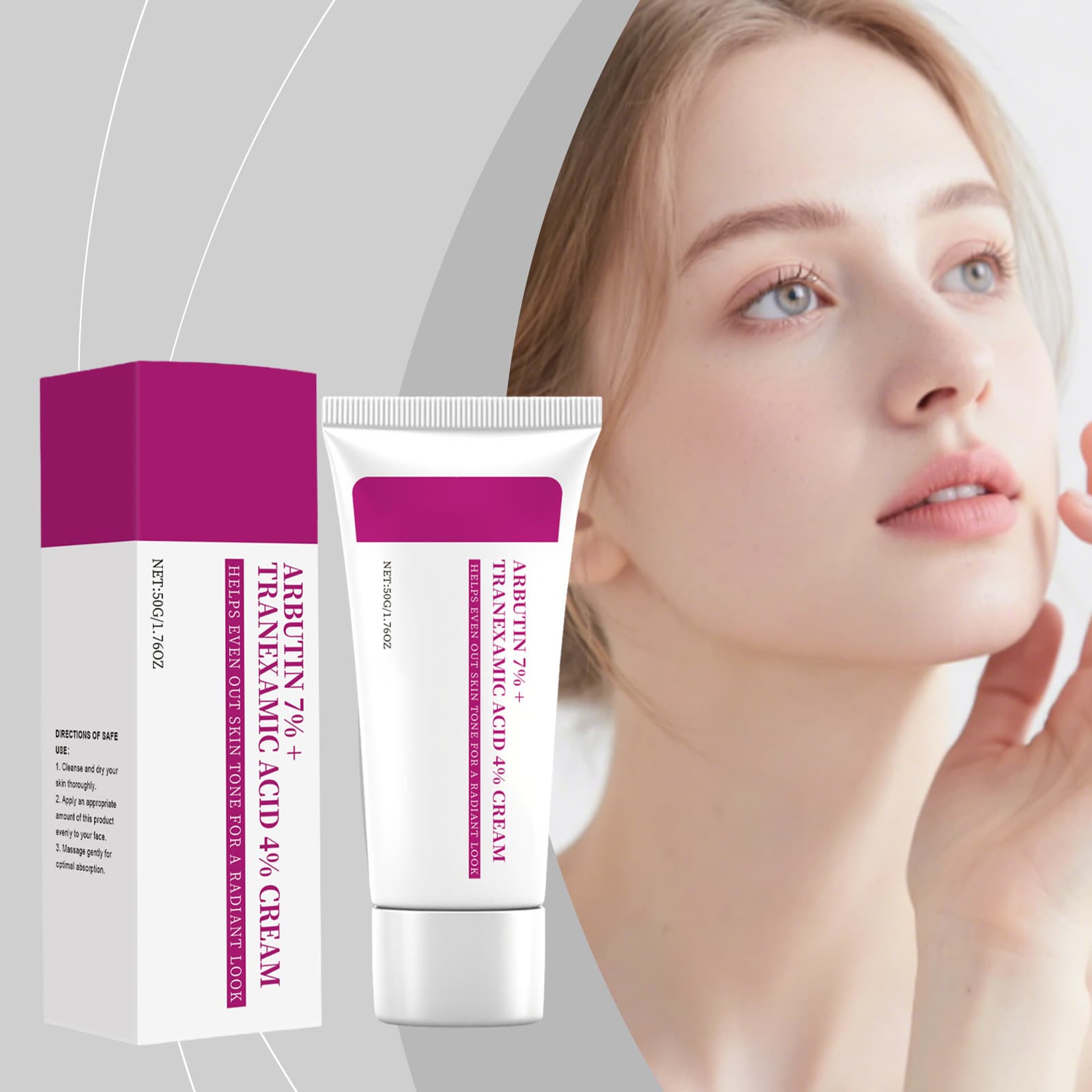 Arbutin Hydrating Nourishing Gentle Facial Skin Softening Moisturizing Daily Care Face Cream