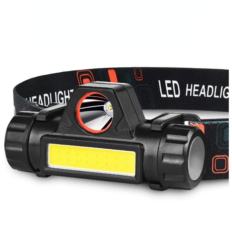 Outdoor Camping Rechargeable Portable Mini COB LED Headlight USB Rechargeable Fishing Headlight Built-in Battery Headlight LXY