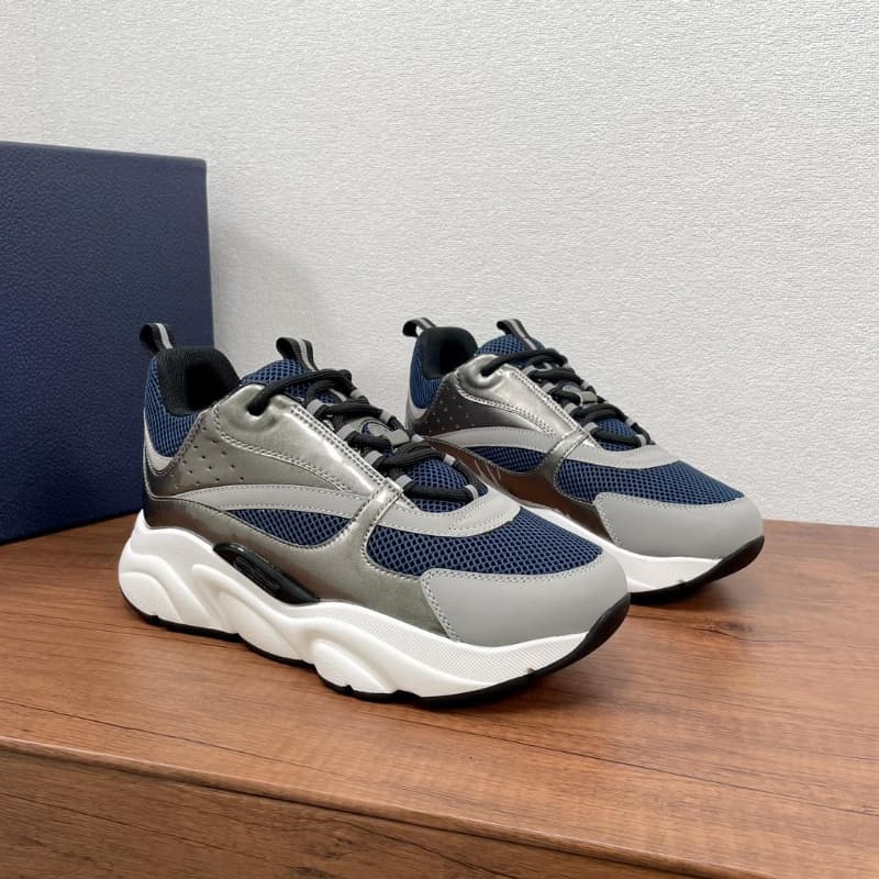 Chaussures de course B22 neuves en maille, basses, semelle épaisse, tendance, décontractées, amortissantes, résistantes à l'usure, pour l'extér