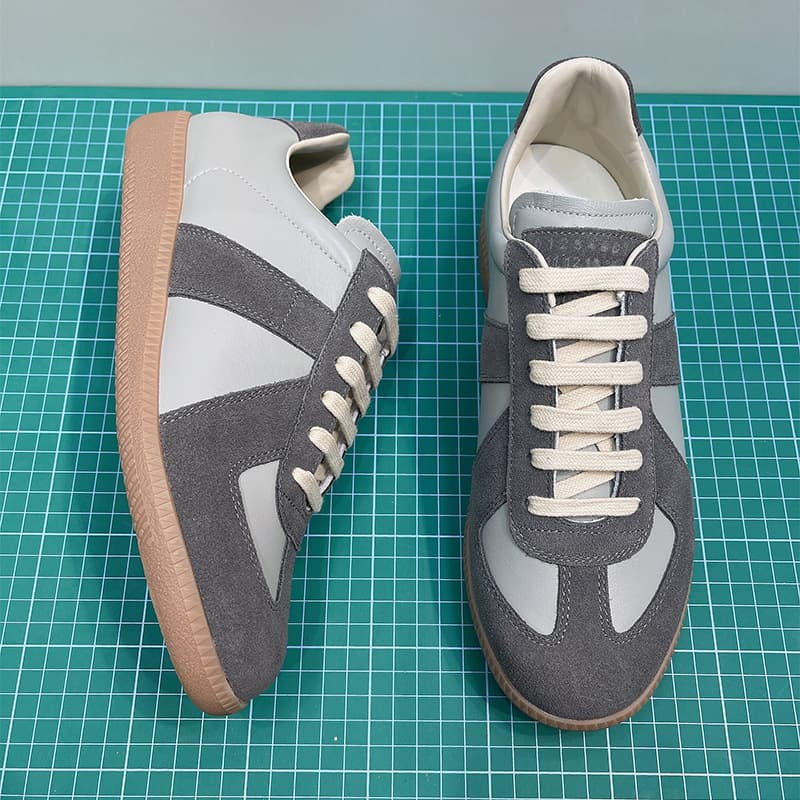 Chaussures d'entraînement Margiela Couple MM6, en cuir de vachette pleine fleur, résistantes à l'usure, antidérapantes et confortables. Baskets d