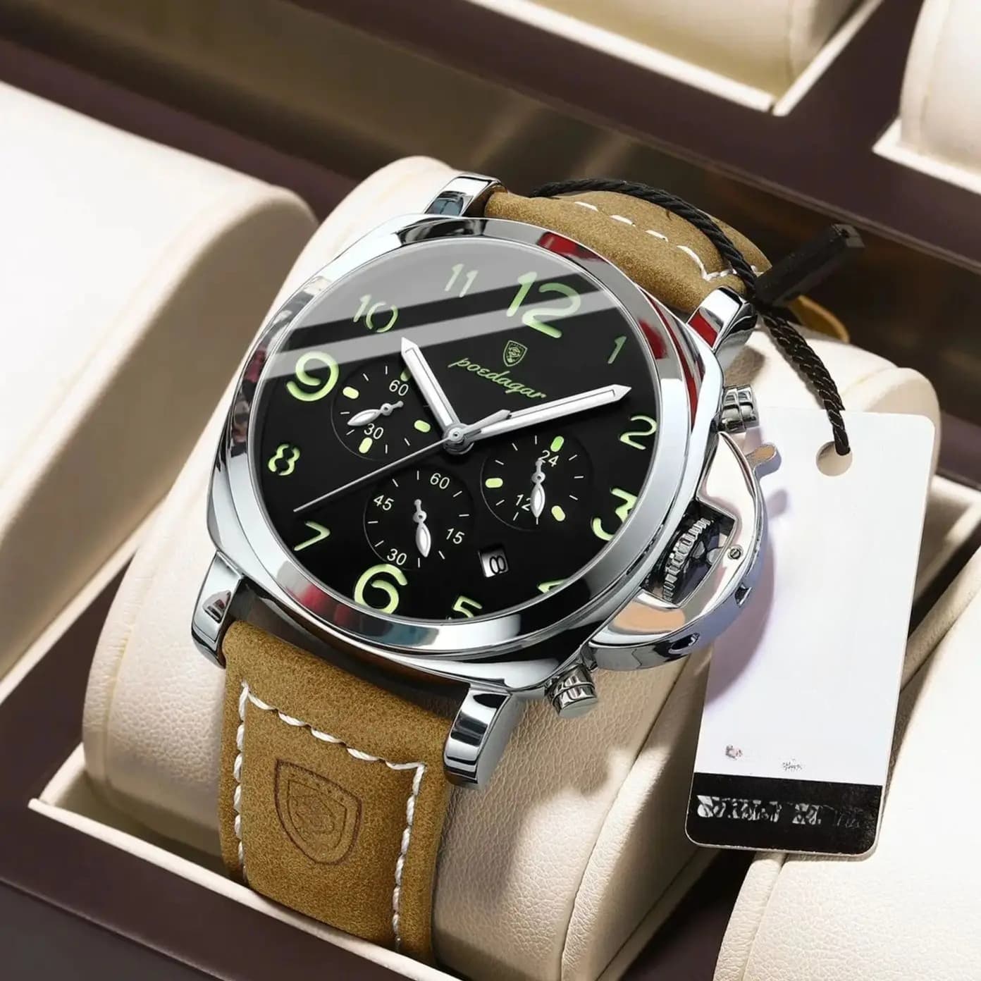 Luxury Military Watch For Men Waterproof Luminous Leather Man Watch Quartz High Quality Men's Sports Watches Male Watches