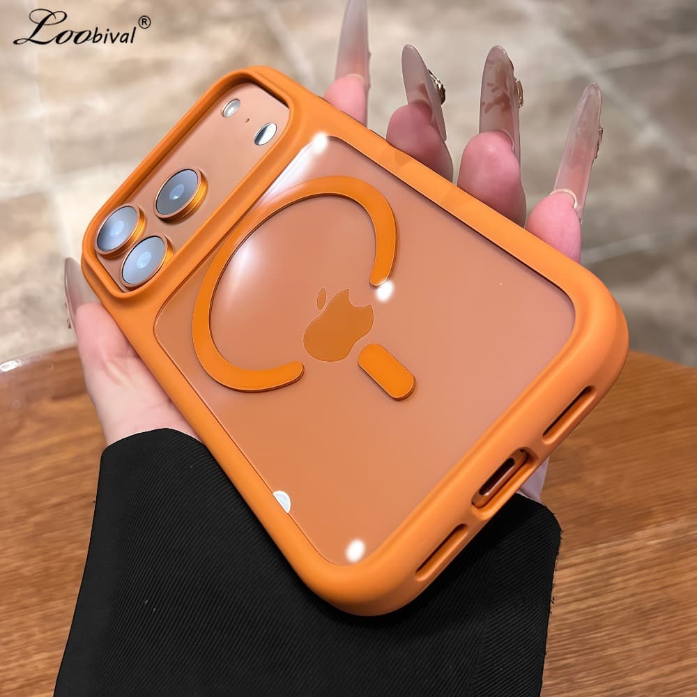 Transparent Camera Control Button Case For Iphone 17 16 15 Pro Max 14 Plus Air Magnetic Clear Shockproof Slim