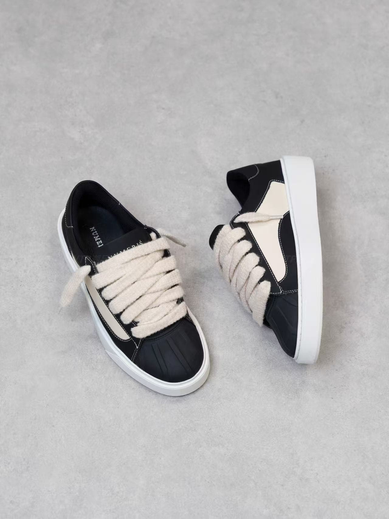 Numeris Sneakers With Shell Toes, Long Sleeved Soles, Low Top Design, Casual Athletic Shoes, Versatile Lace Up Men's Shoes.