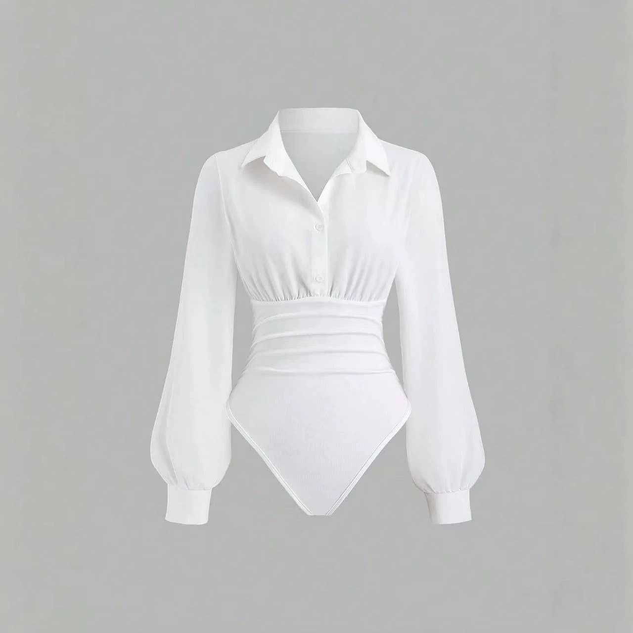 Women's Vintage Sexy Jum, Slimming Flattering, Elegant, High-end, Comfortable, Versatile, And Fashionable White
