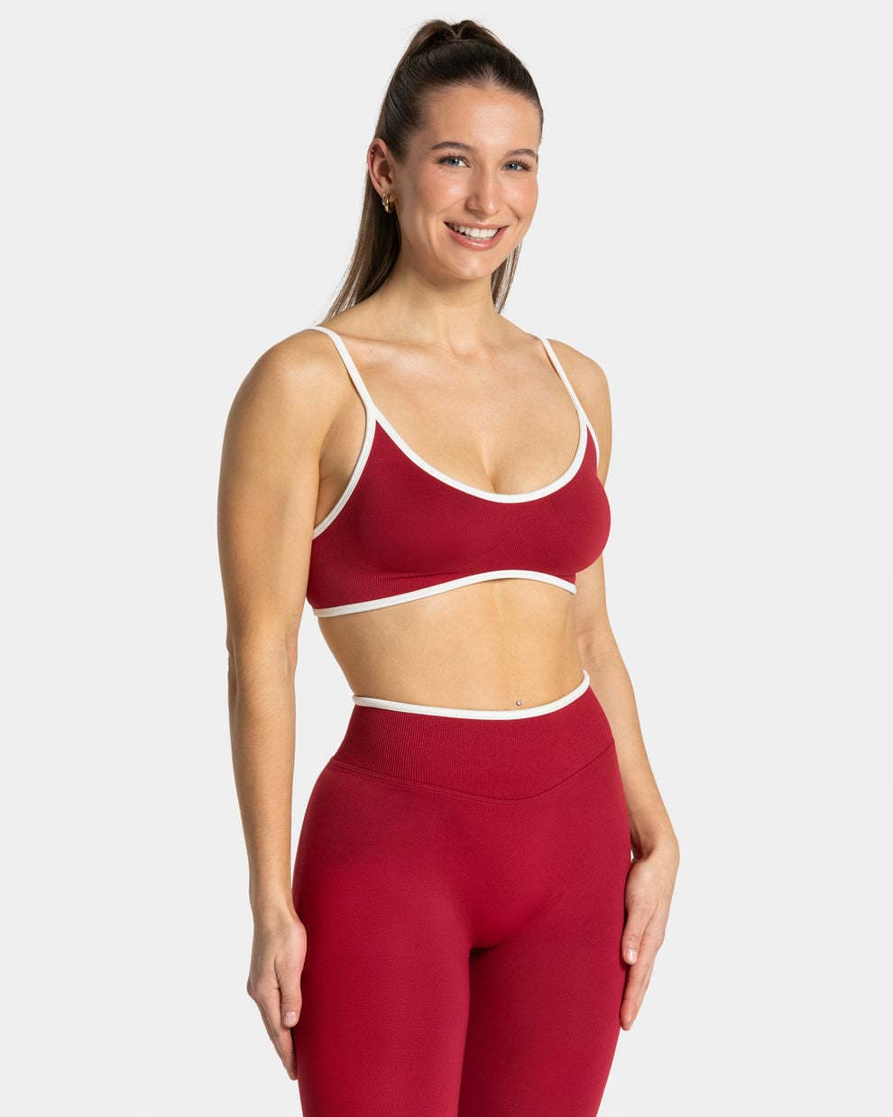 Ensemble débardeur et short de yoga ajusté sans coutures à blocs de couleur - Un article très populaire