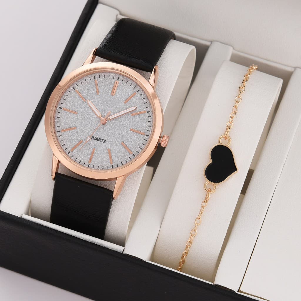 fashion all-match women's quartz watch pu strap small scale Women's personalized casual trendy watch