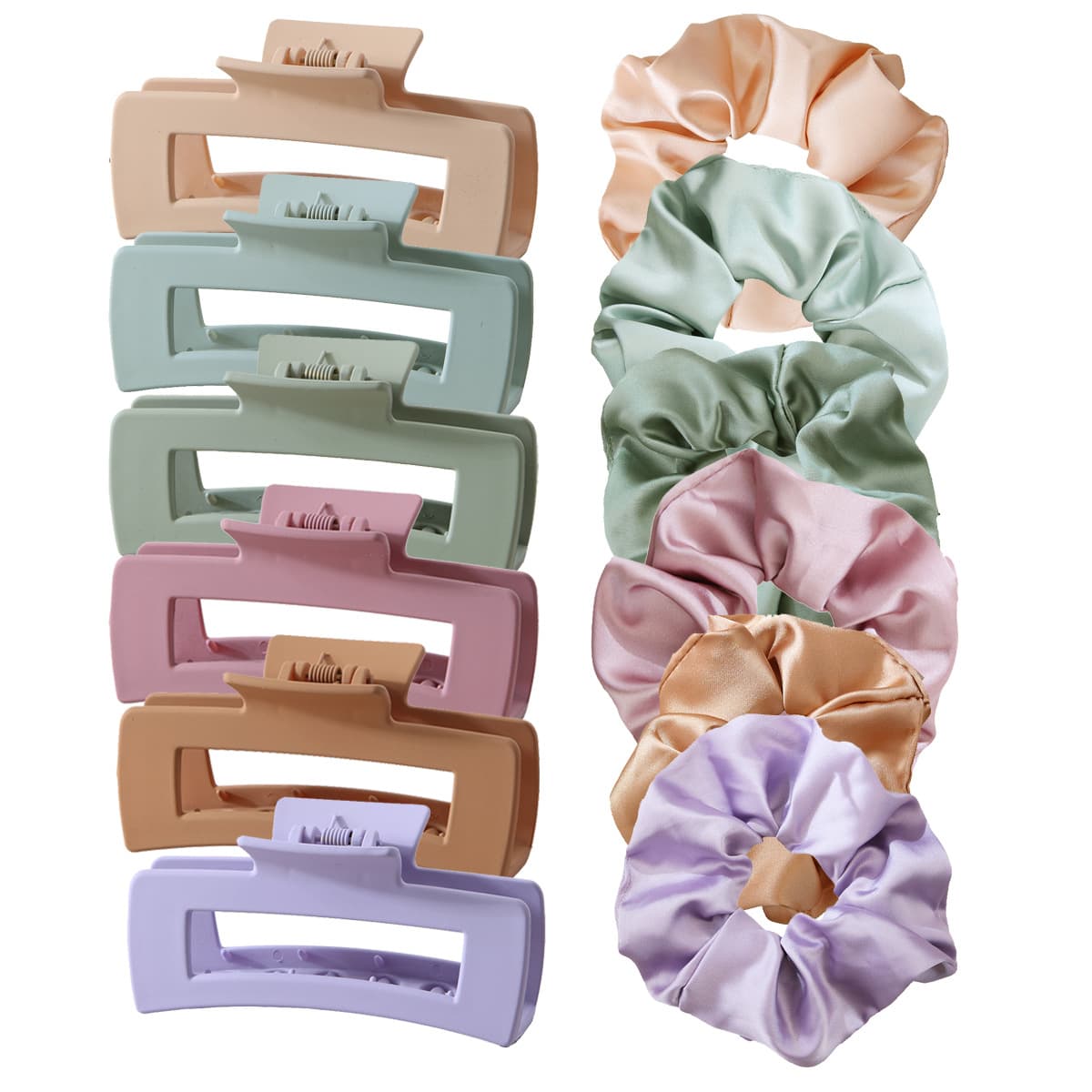 12 Piece Set Of Hair Clips For Women With Large Hair Volume And Large Intestine Hair Ring Set, Shark Clip For The Back Of The Head Hair Accessories