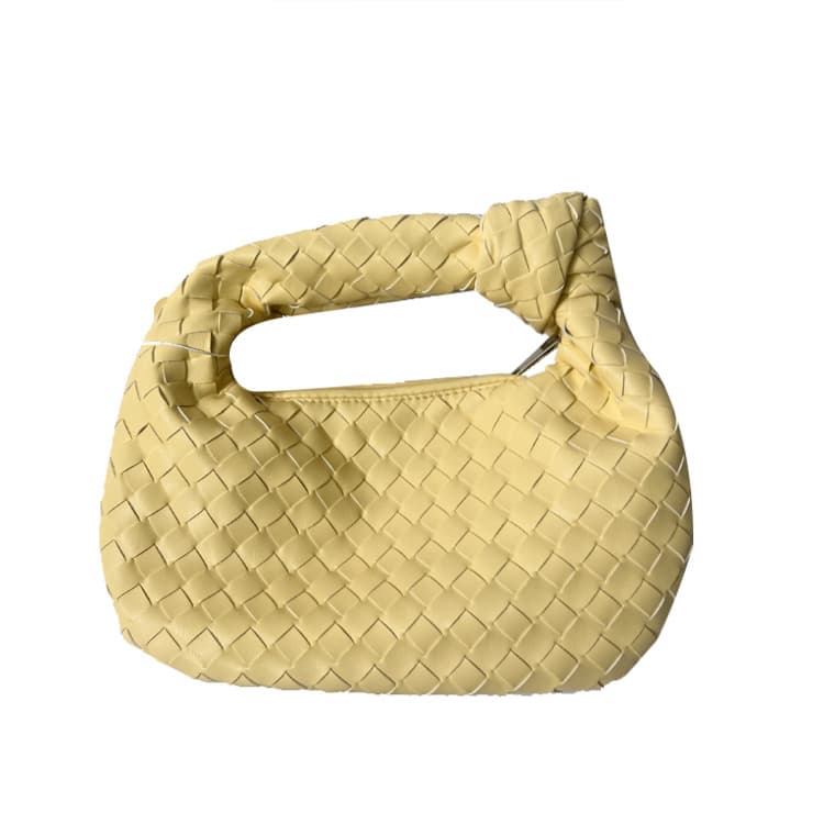 Sac à main tissé, petit pain rond en forme de nuage