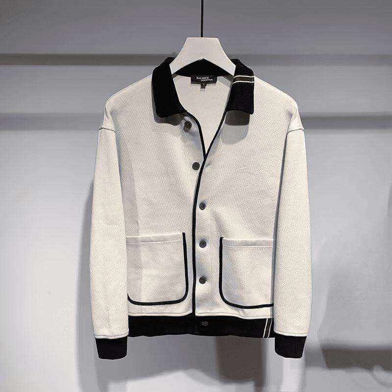 Splicing sports jacket men's winter new trendy brand versatile jacket, high street hooligan handsome striped baseball jacket