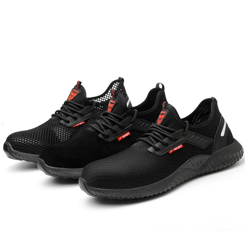 Male Steel Toe Anti-Piercing Labor Protection Shoes Lightweight Wear-Resistant Deodorant Four Seasons Site Safety Boots