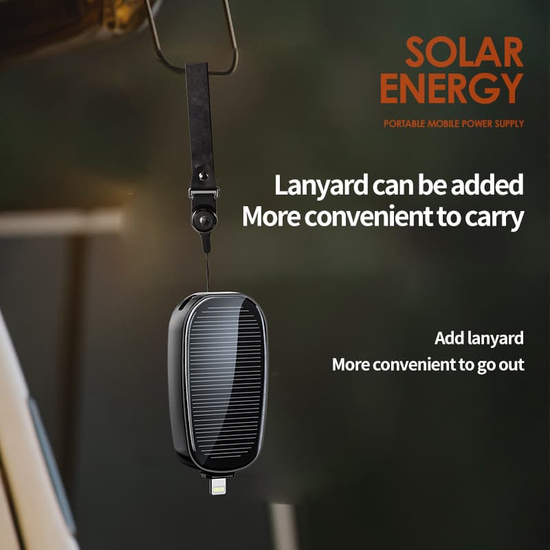New Mini Emergency Solar Bank Outdoor Equipped Wireless Mobile Power Supply Small and Portable