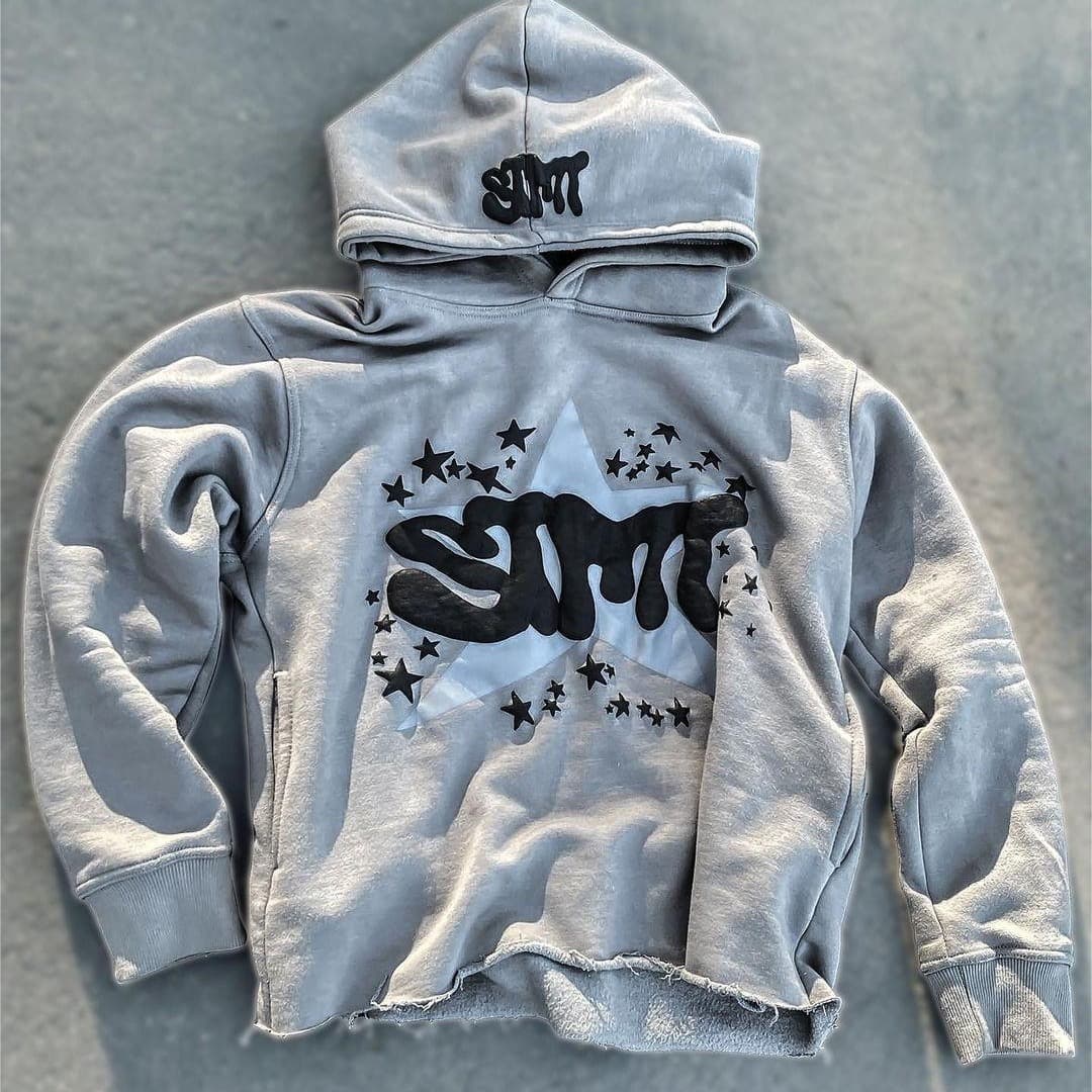 Men's Clothing hot selling new street fashion letter printing design sweatshirt men and women foam printing hoodie