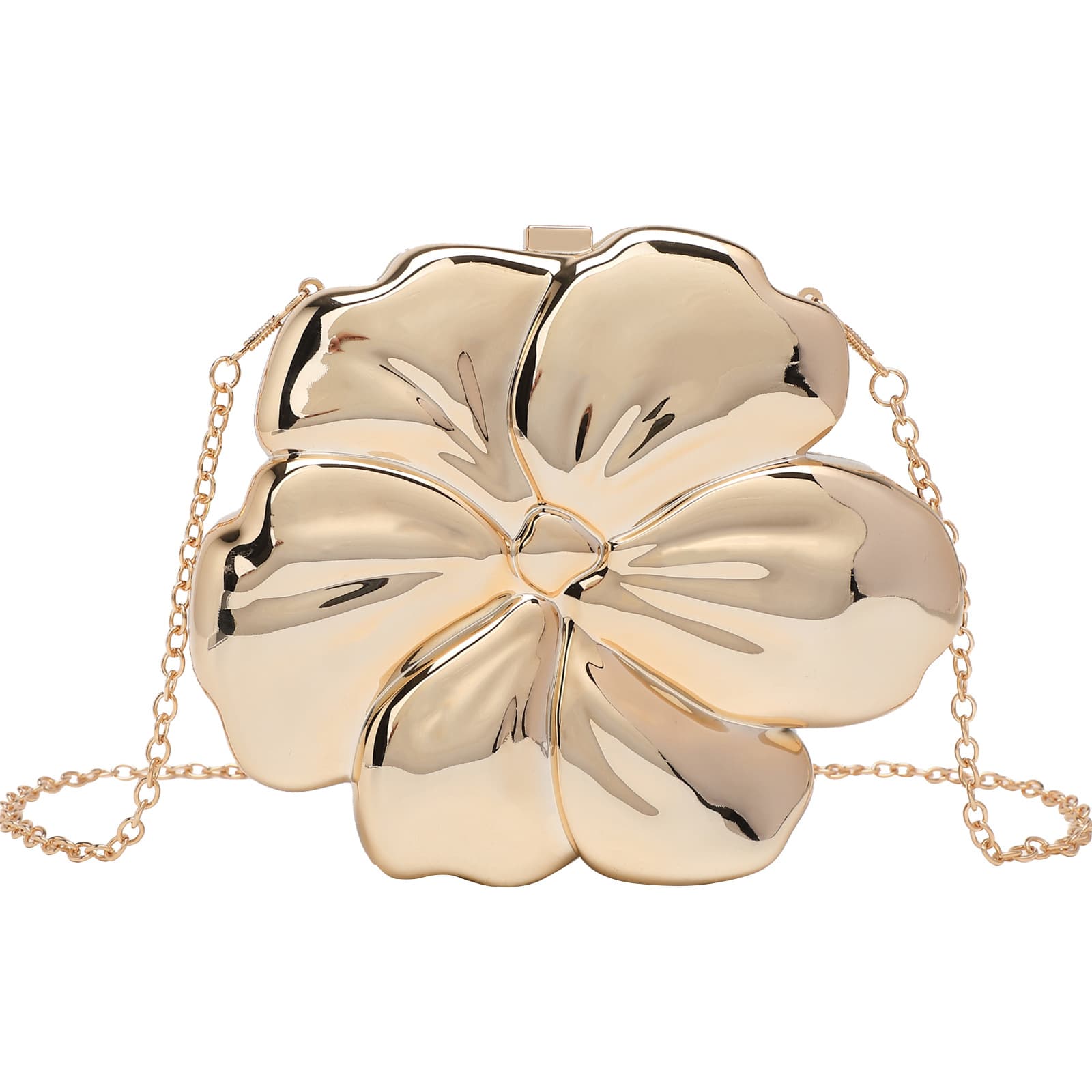 Women's Bags New Flower Evening Bag Women's Clutch Chain Messenger Bag Fashion Sweet Wedding Party Bag