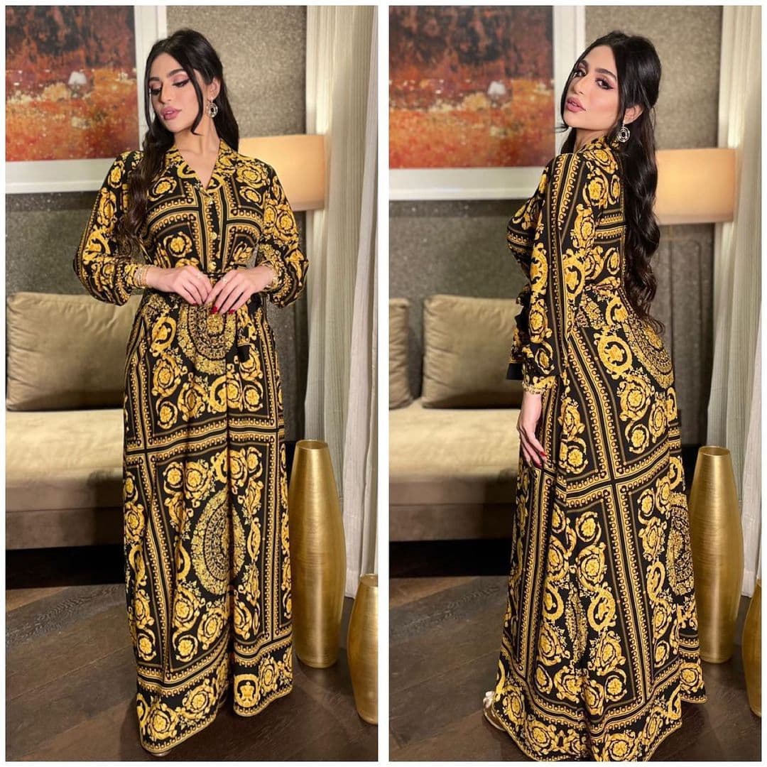 Women's Clothing women's shirt printed long sleeved swing dress fashion long skirt dress