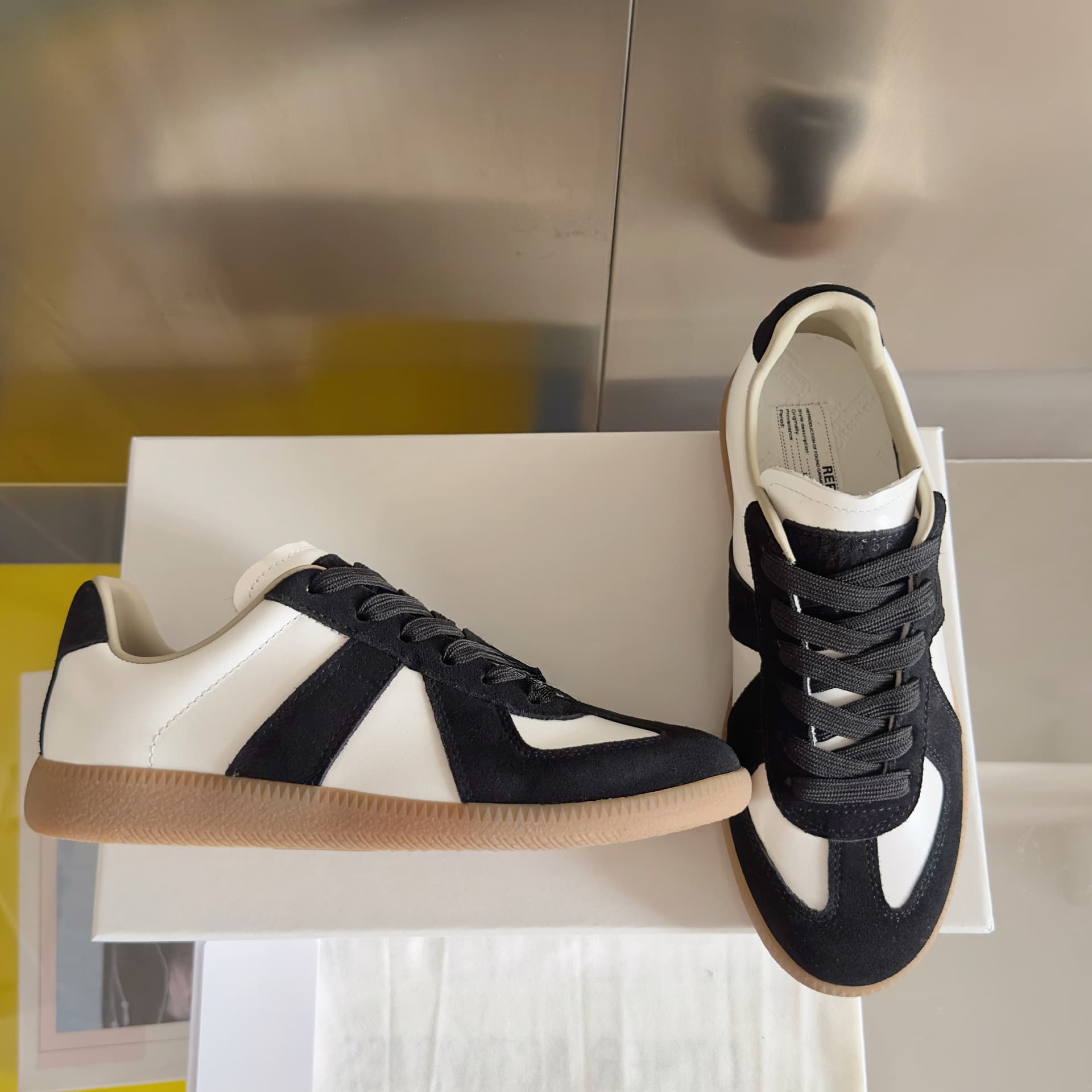 Chaussures d'entraînement d'été unisexes à bout rond plat, pointure 25, style allemand, baskets de sport décontractées et polyvalentes, parfait