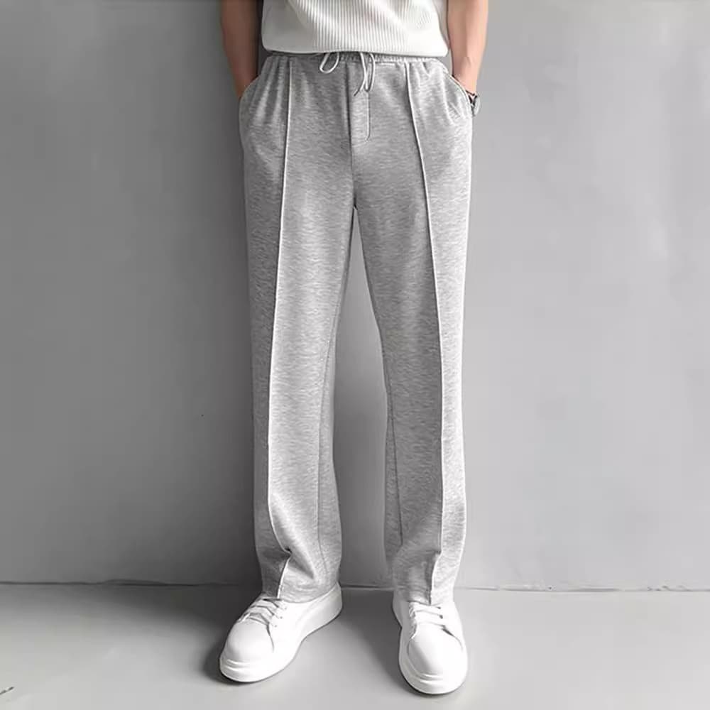Men's Clothing Niche Simple Casual Pants Summer New Loose Lace Wide Leg Versatile Sweatpants Straight Long Pants