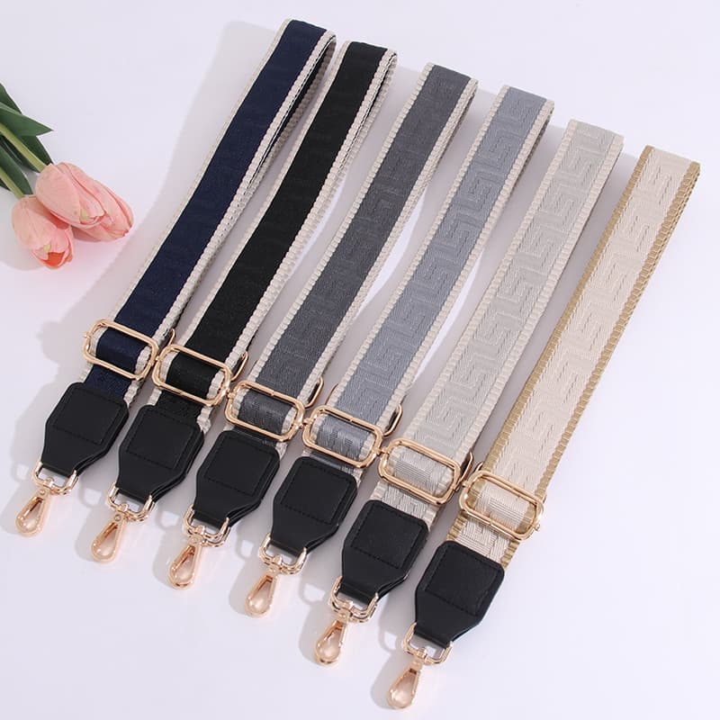Luggage & Bags Adjustable shoulder strap, crossbody bag, lengthened replacement wide shoulder strap, striped bag strap, new versatile bag strap