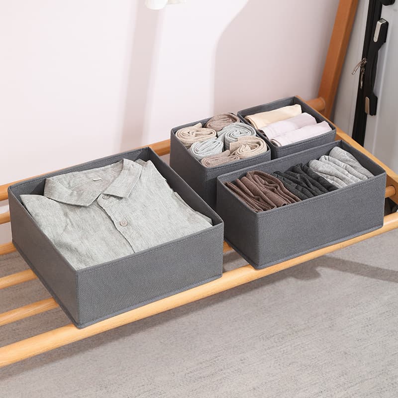 Home Storage Six Piece Set Without Cover Folding Storage Box Sundries Toy Storage Box Home Clothes Storage Box