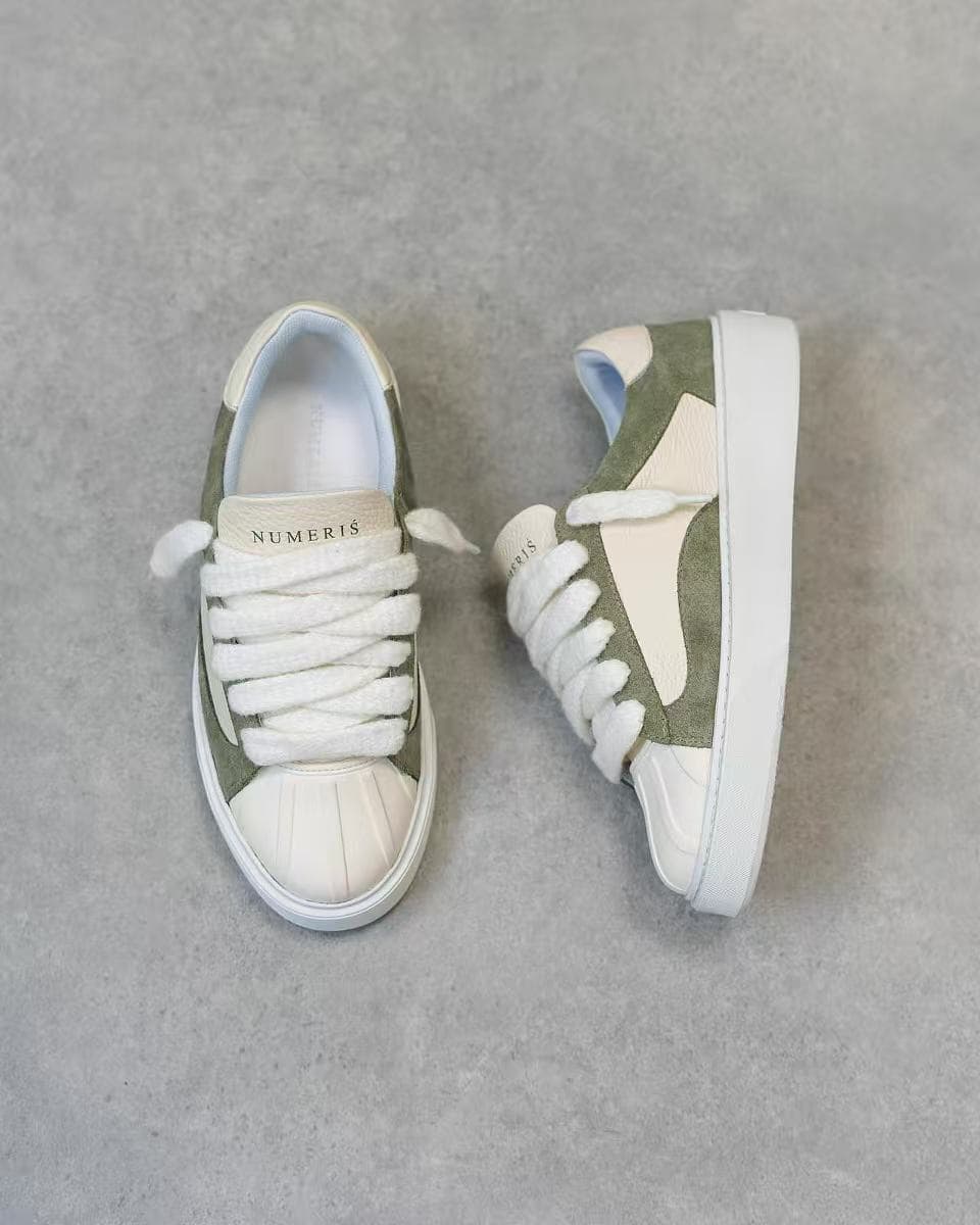 Chaussures Numeris, baskets décontractées pour hommes, plates, à bout rond, à lacets, baskets classiques et polyvalentes en cuir véritable.
