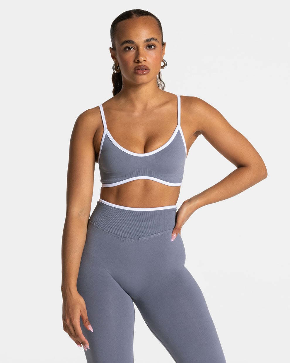 Ensemble débardeur et short de yoga ajusté sans coutures à blocs de couleur - Un article très populaire