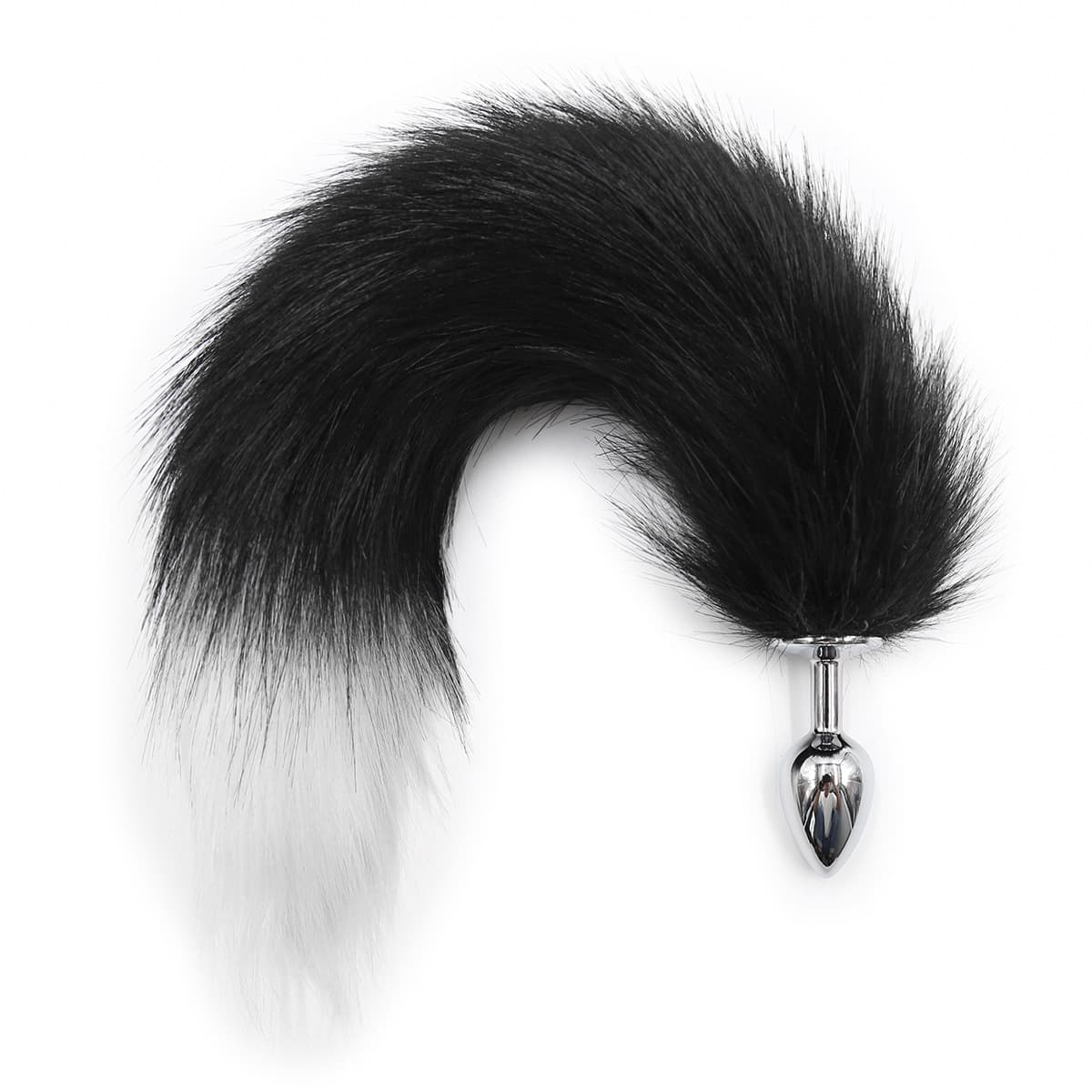 BDSM Tail Butt Plug Tail Black Silicone Bondage Female Equipment Fun Butt Plug Masturbation Toys