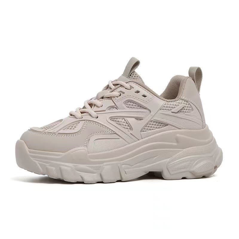 Thick soled height enhancing dad shoes for women 2024 summer Korean version new versatile sports casual single shoes ins trend