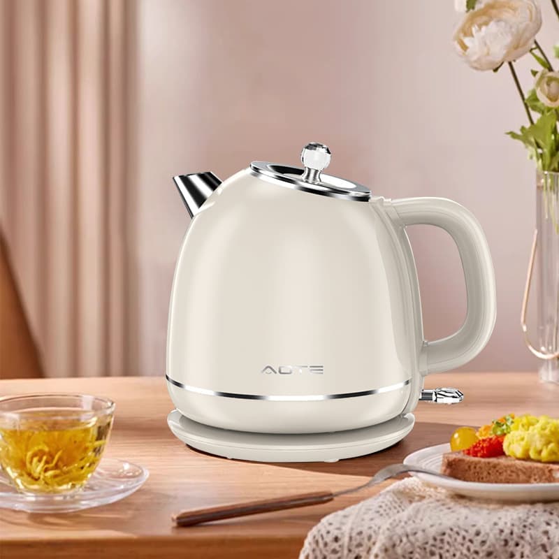 AgileLife Home Kettle, 1.7L European Standard Double-layer Stainless Steel 304 Liner, Electric Kettle With Automatic Power Off