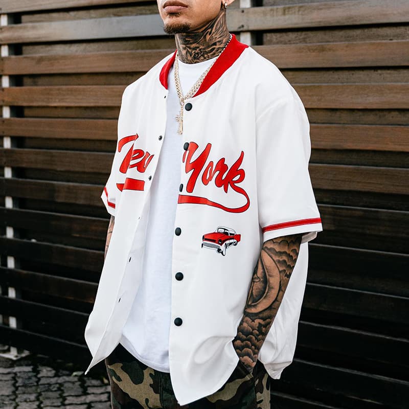 Men's Clothing Summer new men's seaside beach shirts for boys casual slim tops fashionable printed short-sleeved shirts for men