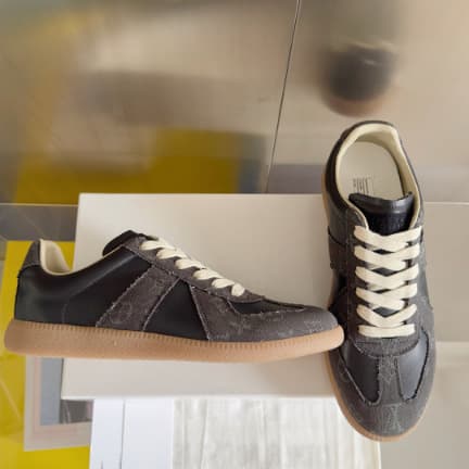 Chaussures d'entraînement d'été unisexes à bout rond plat, pointure 25, style allemand, baskets de sport décontractées et polyvalentes, parfait