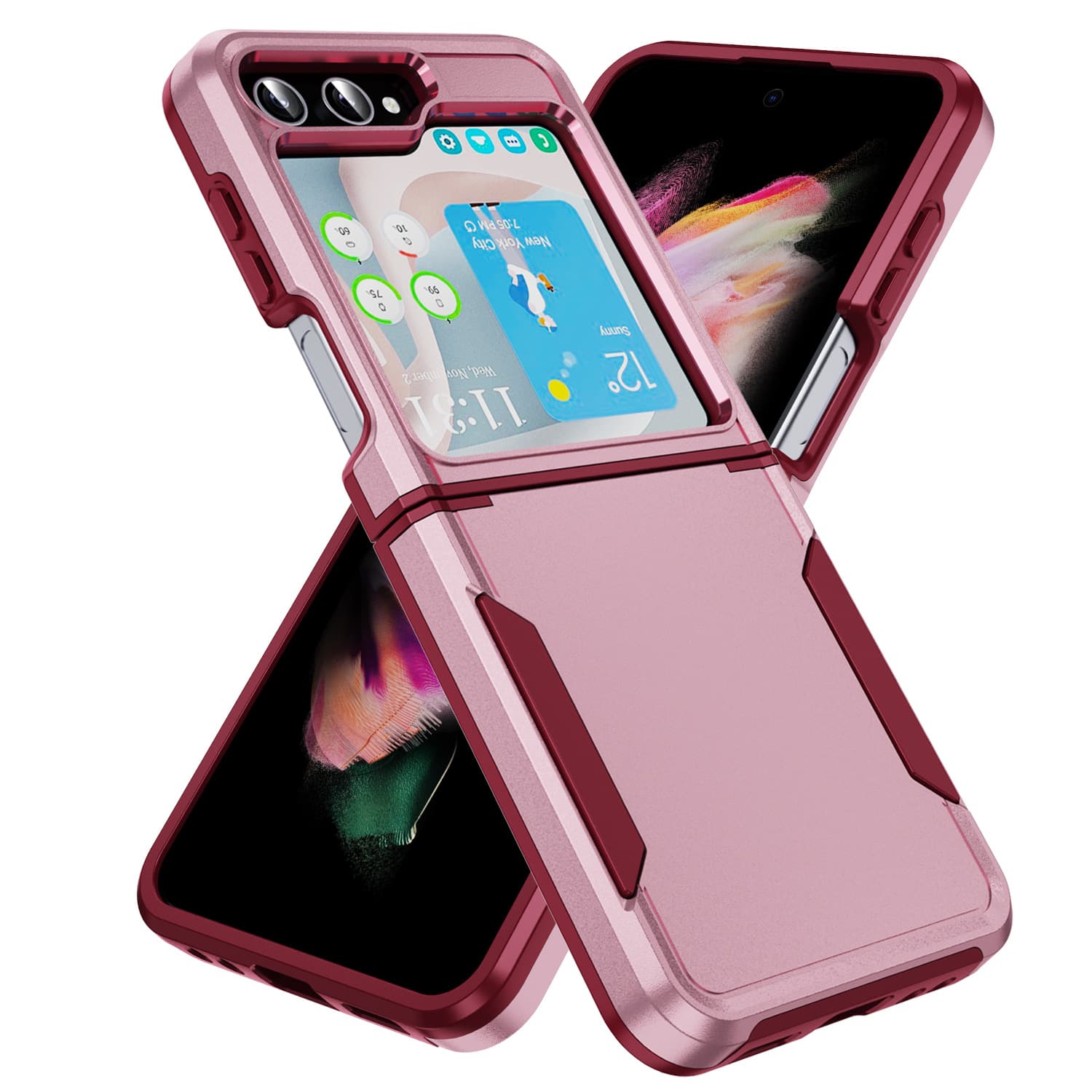 High Quality For Samsung Galaxy Z Flip 5 Case Multicolour Soft Hinge Protection Cover